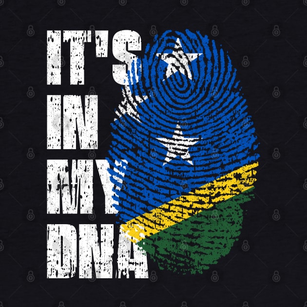 IT'S IN MY DNA Solomon Islands Flag Boy Girl Gift by simonStufios